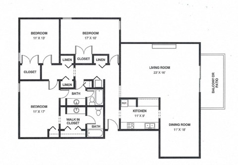 Three Bed Two Bath 1800 Square Feet at The Bridges at Foxridge, Kansas